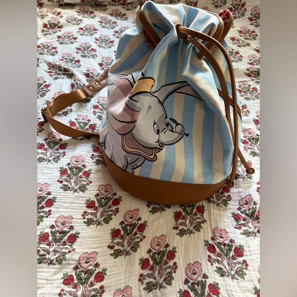 Loungefly Disney Dumbo Blue and White Striped Backpack